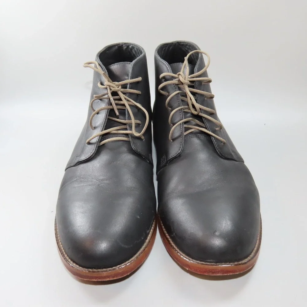 Nisolo Everyday Chukka Boot Black Leather Mens 8.5 Casual‎ Outdoors Made In Peru
